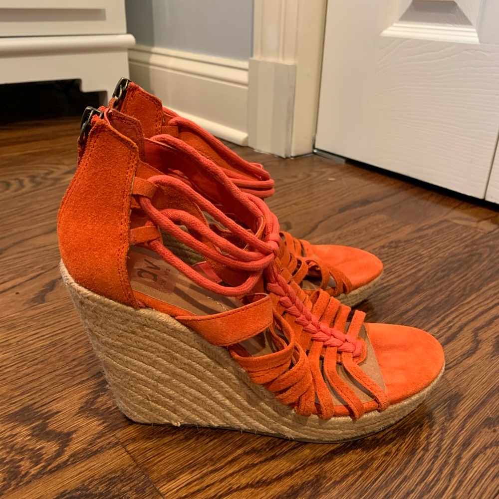 Orange 4” Dolce Vita wedges